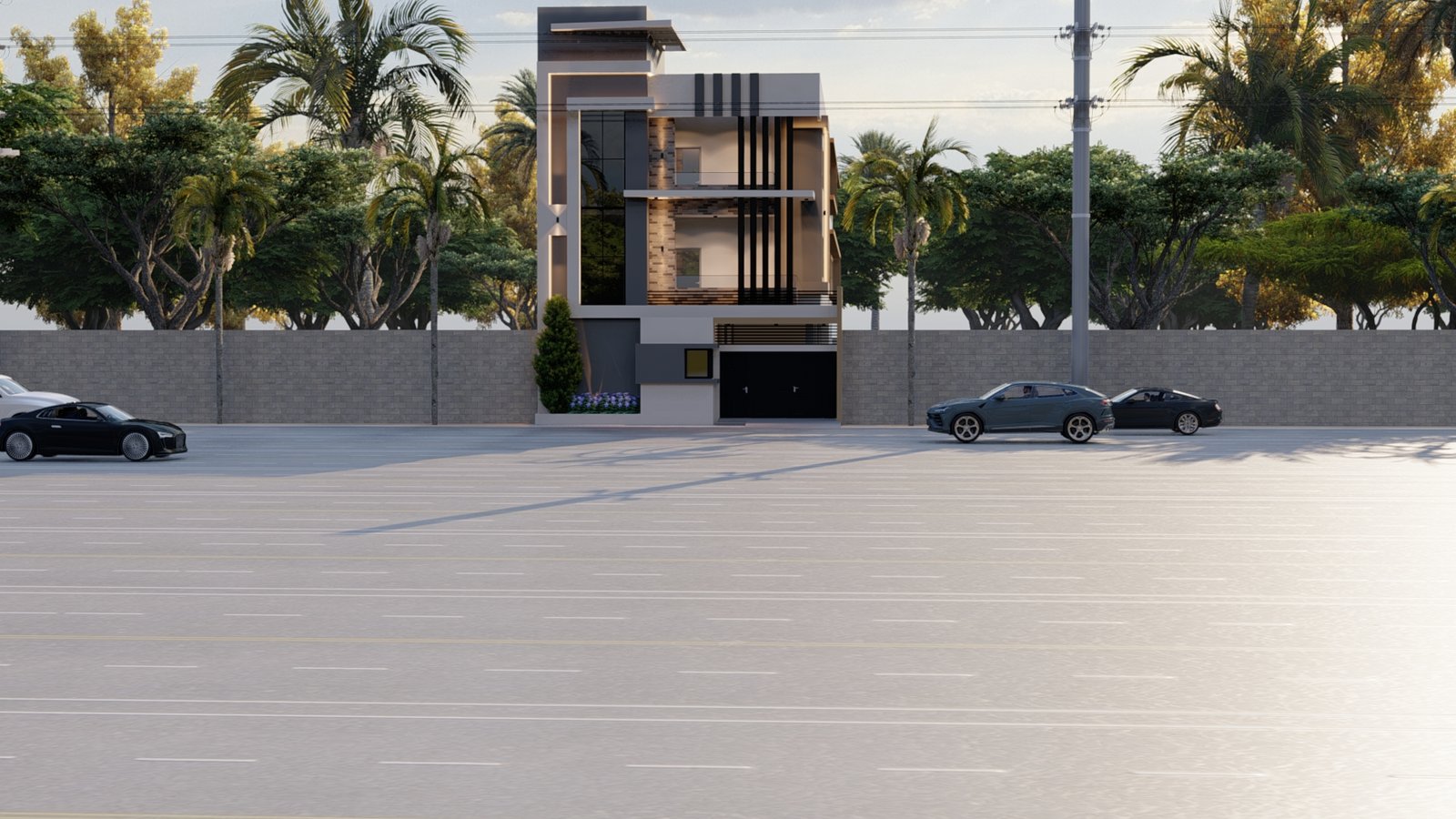 Immeuble résidentiel contemporain pour locations haut de gamme